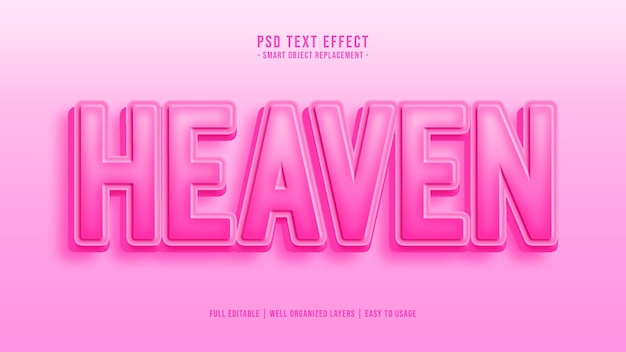 Heaven text style effect