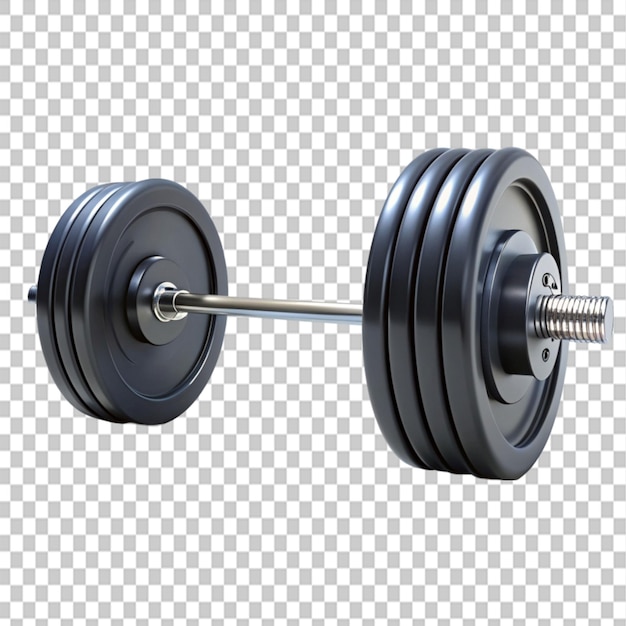 heavy barbells on transparent background