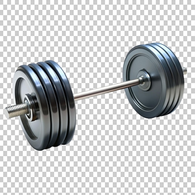 heavy barbells on transparent background