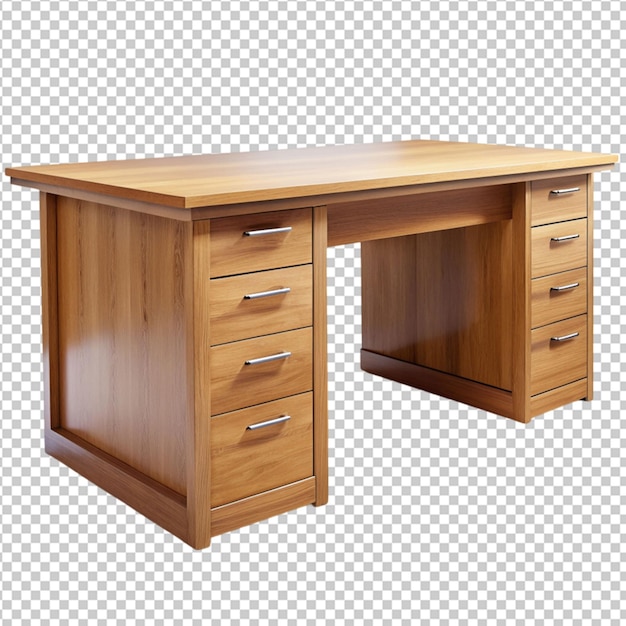 heavy wooden desk