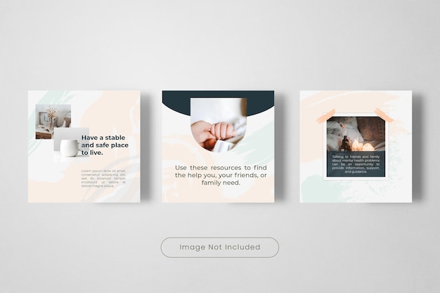 Helath and Wellness Instagram post template banner