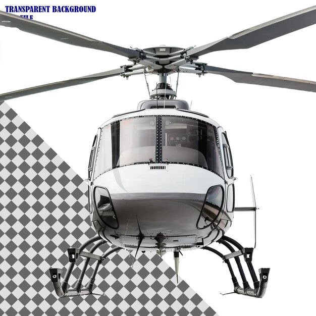 a helicopter isolated on a transparent background