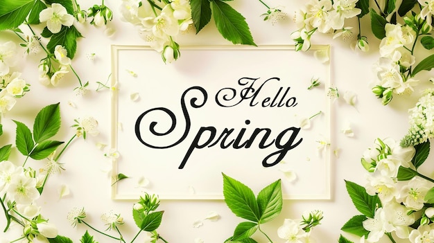 hello spring card