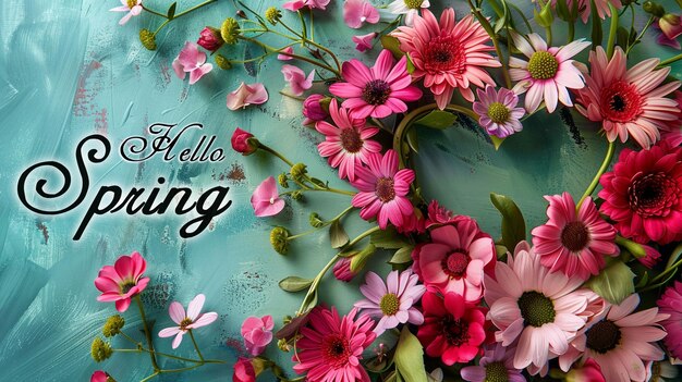 hello spring card