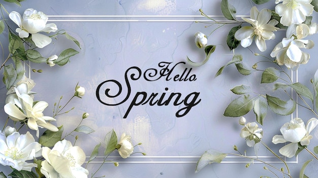 Hello Spring card