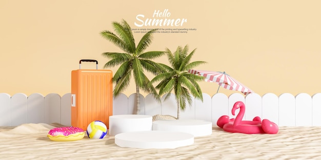 Hello summer banner design