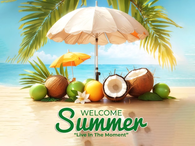 Hello Summer Social Media Banner