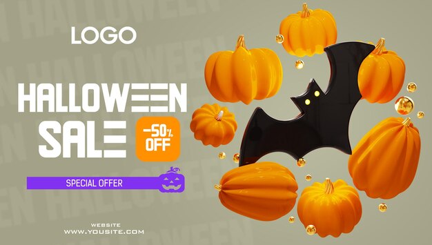 PSD helloween sale pumpkin ghost 2024 new style scary rip