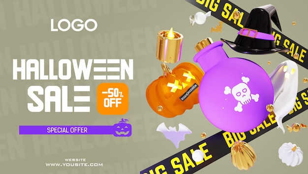 PSD helloween sale pumpkin ghost 2024 new style