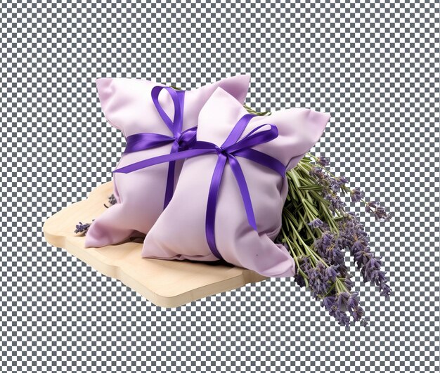 Helpful Fresh Lavender Sachets isolated on transparent background