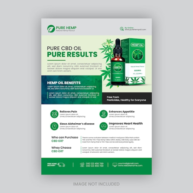 Hemp Product Flyer Design