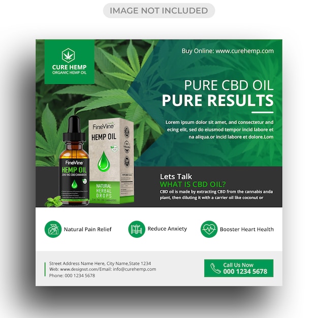 Hemp Product Social Media Banner