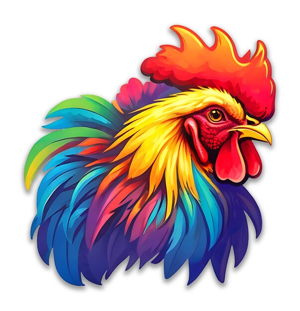 Hen art design psd