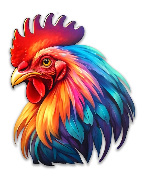 Hen Illustration desig psd