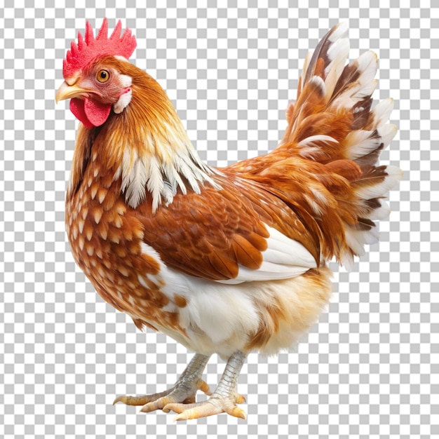 hen on transparent background