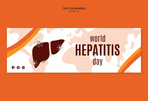 PSD hepatitis day template design