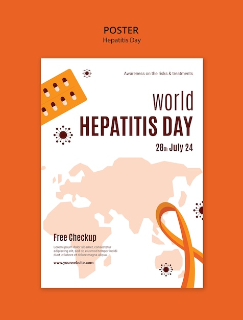 Hepatitis day template design