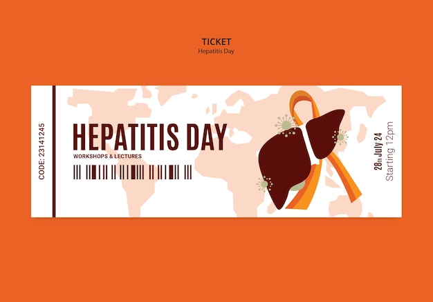 PSD hepatitis day template design