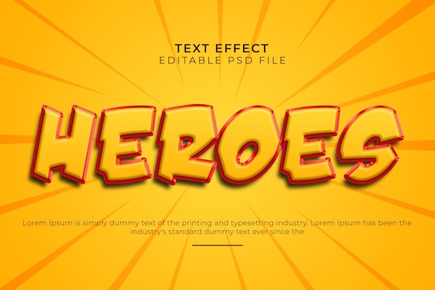 Heros Text Effects