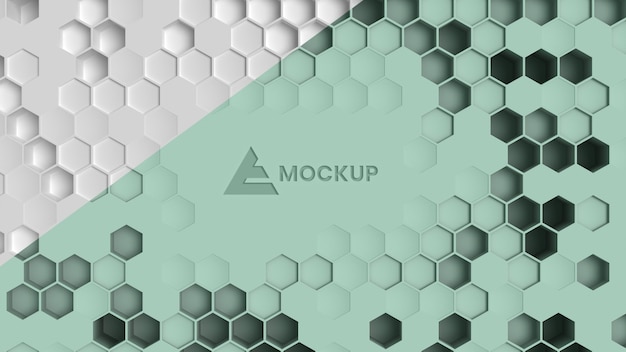 Hexagonal 3d background