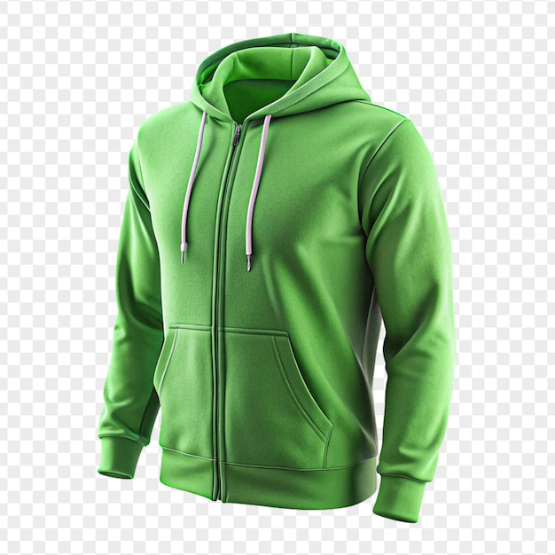 High quality a beautiful hoodie isolated on transparent background for mockup