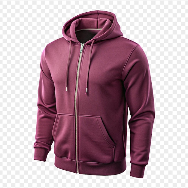 High quality a beautiful hoodie isolated on transparent background for mockup