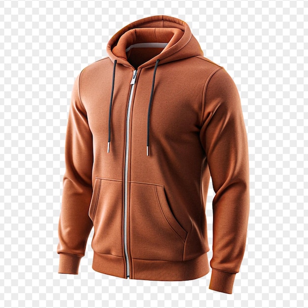 High quality a beautiful hoodie isolated on transparent background for mockup