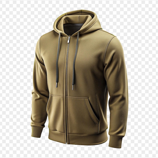 High quality a beautiful hoodie isolated on transparent background for mockup