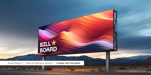 PSD high quality billboard mockup