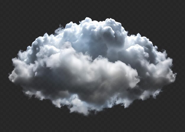 PSD high quality cloud on transparent background for visual effect