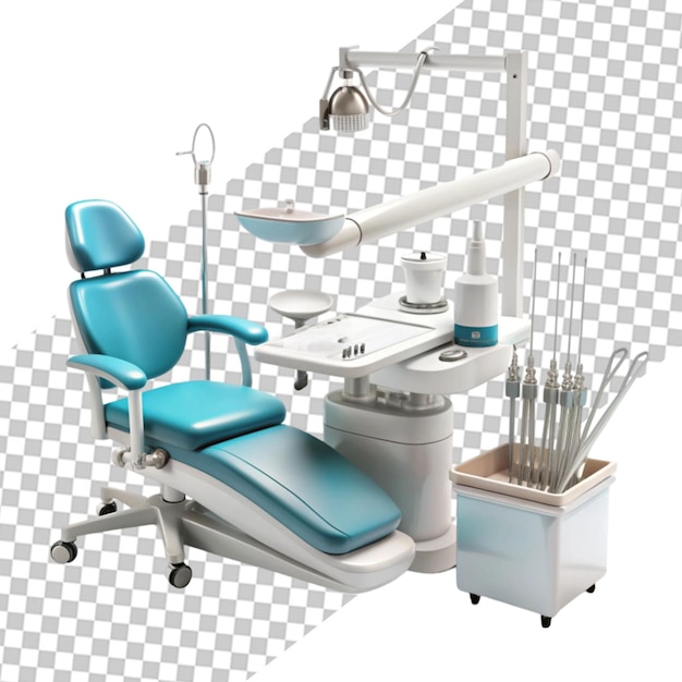 PSD high quality of dental equipment enhance on transparent background