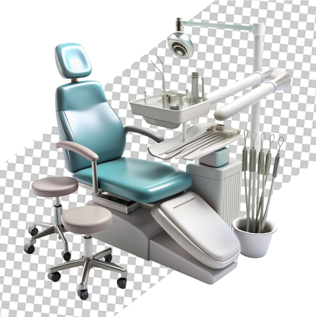 PSD high quality of dental equipment enhance on transparent background