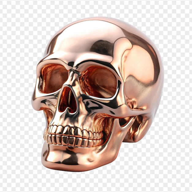 PSD high quality skull isolated on transparent background