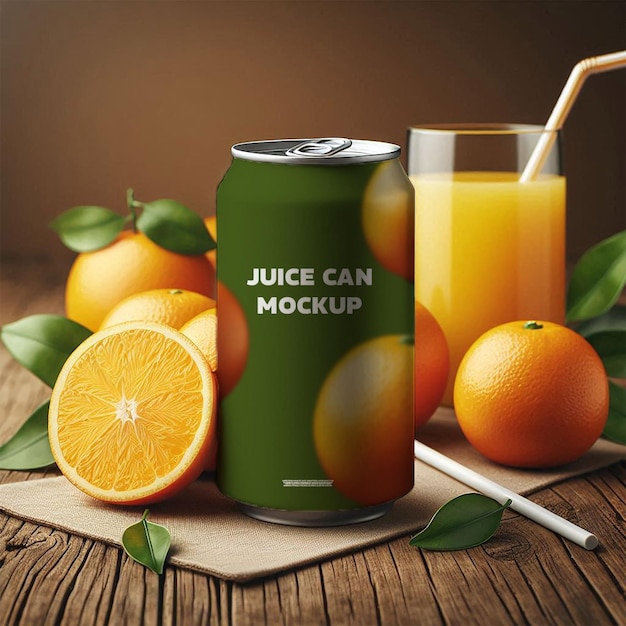 High Quality Soda Can Mockup