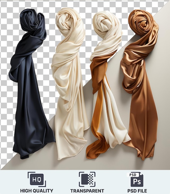 high quality transparent psd luxury silk scarf collection set choose from a variety of colors