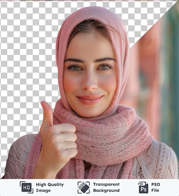 high quality transparent psd a woman giving a thumbs up sign with the words ok ok ok ok ok ok ok ok ok ok ok