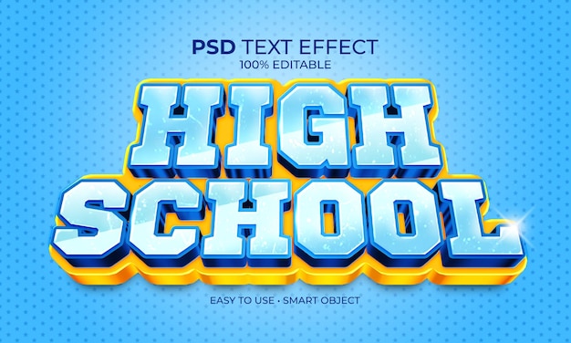 HIGH SCHOOL TEXT EFFECT