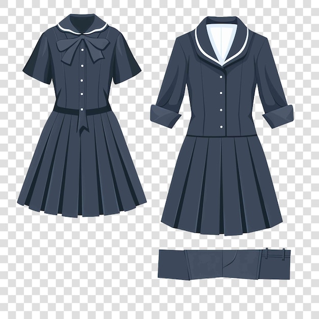 PSD high school uniform back to school kidson transparent background