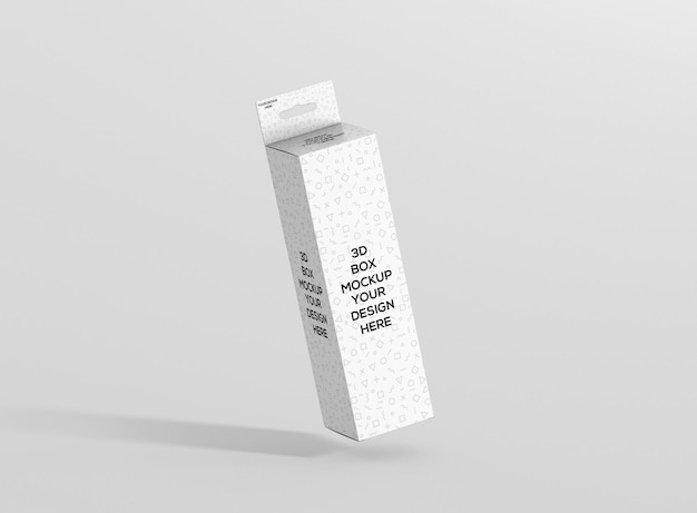 PSD high slim hanger box mockup