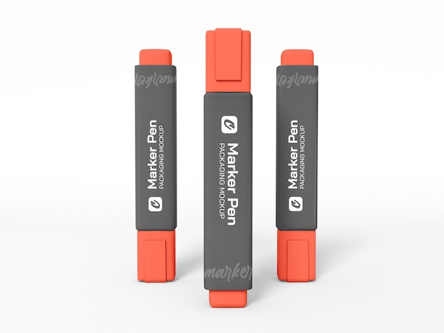 Highlighter Correction Marker Pen Mockup