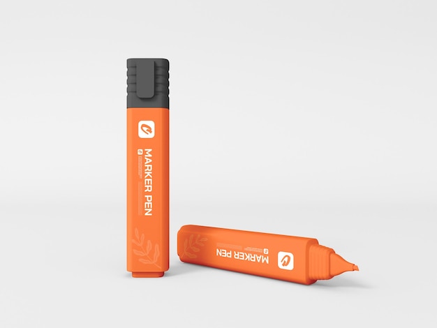 Highlighter Correction Marker Pen Mockup