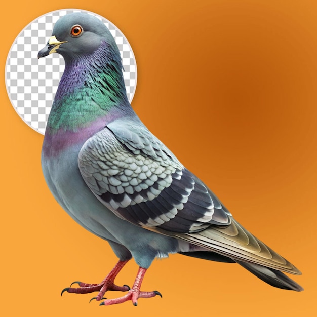 a highly detailed pigeon