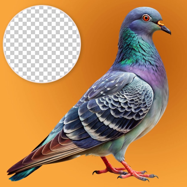 a highly detailed pigeon