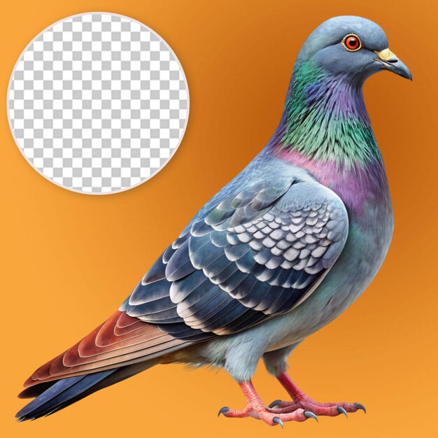 a highly detailed pigeon