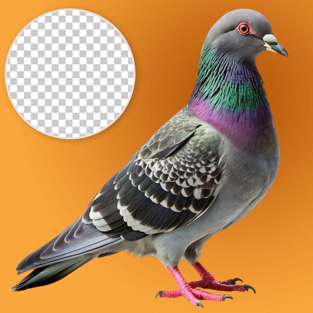 a highly detailed pigeon