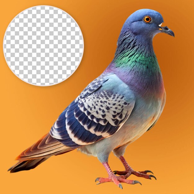 a highly detailed pigeon