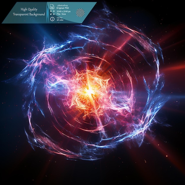 PSD a highly magnetized rotating neutron star that emits beams of radiation on transparent background