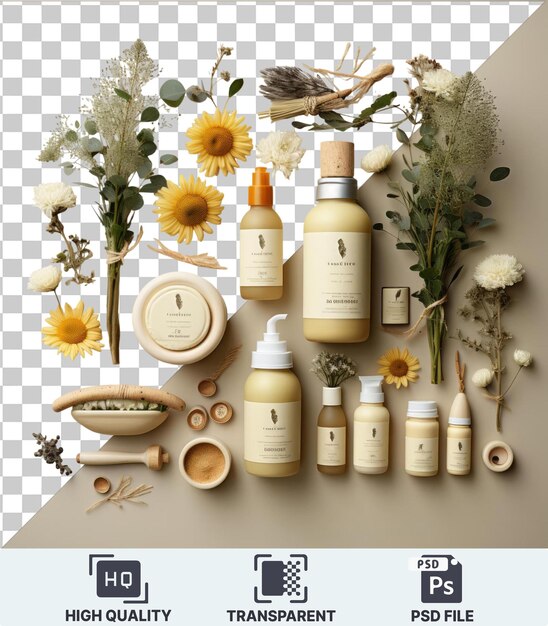 HighQuality Transparent PSD Organic baby care products set