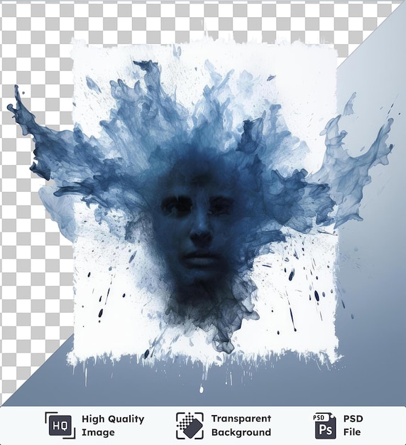 HighQuality Transparent PSD realistic photographic Forensic psychologist_s inkblot cards