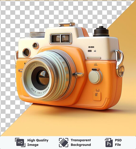 HighQuality Transparent PSD realistic photographic Journalist_s camera